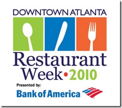 downtown atlanta restaurant week 2010 logo